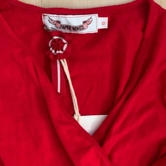 Paper Wings Holiday Wrap Shirt 6-10 New - Picture 2 of 3